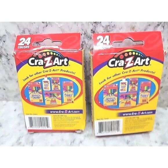 Cra-Z-Art 24 Count Smoother Brighter Colors Crayons - Set Of 2 NEW - Picture 2 of 4